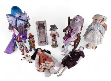 Contemporary & Porcelain Clown Dolls