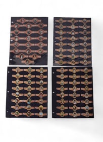 Vintage Cigar Bands of Belgian Royalty (17 Sheets)