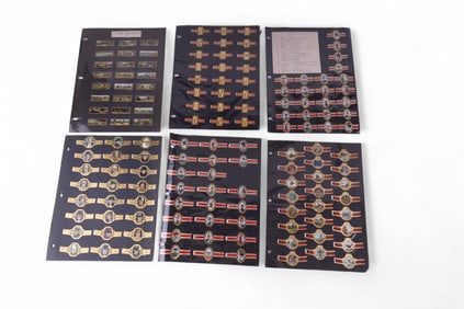 Vintage Cigar Bands Historical Figures (8 Sheets)