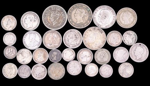 Antique/Vintage British/Commonwealth Silver Coins
