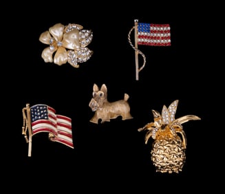 KVL, Nolan Miller, and Vintage Brooches