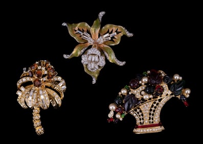Nolan Miller Designer Brooches (3)