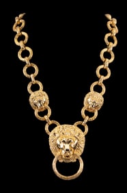 Vintage Kenneth Lane Lion Necklace
