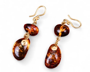 Russian Amber Earrings