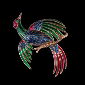 Trifari Designer Bird Brooch