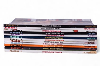 Playboy 2005 Magazines (Complete Set)