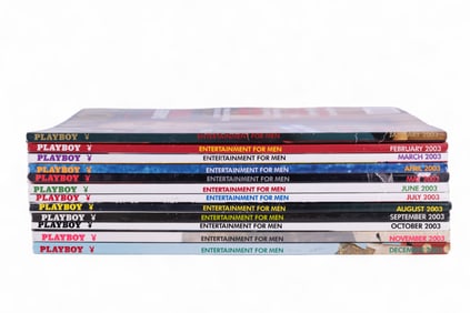 Playboy 2003 Magazines (Complete Set)