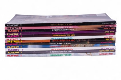 Playboy 2001 Magazines (Complete Set)