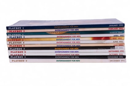 Playboy 1992 Magazines (Complete Set)