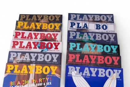 Playboy 1987 Magazines (Complete Set)