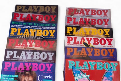 Playboy 1986 Magazines (Complete Set)