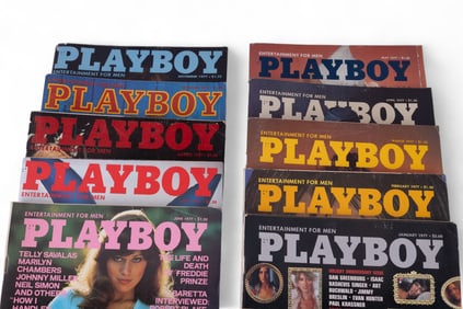Playboy 1977 Magazines (Incomplete Set)