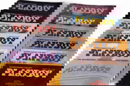 Playboy 1974 Magazines (Complete Set)
