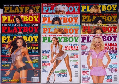 Playboy 2008 Magazines (Complete Set)