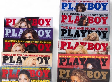 Playboy 2009 Magazines (Complete Set)