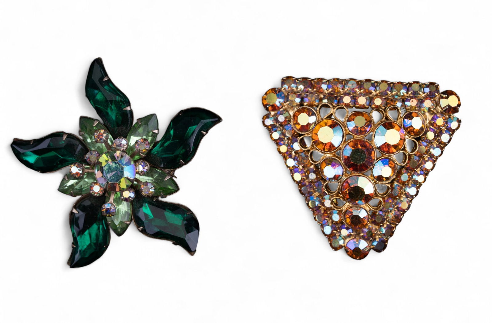 Multi-Colored Rhinestone Brooches (2) (1 of 5)