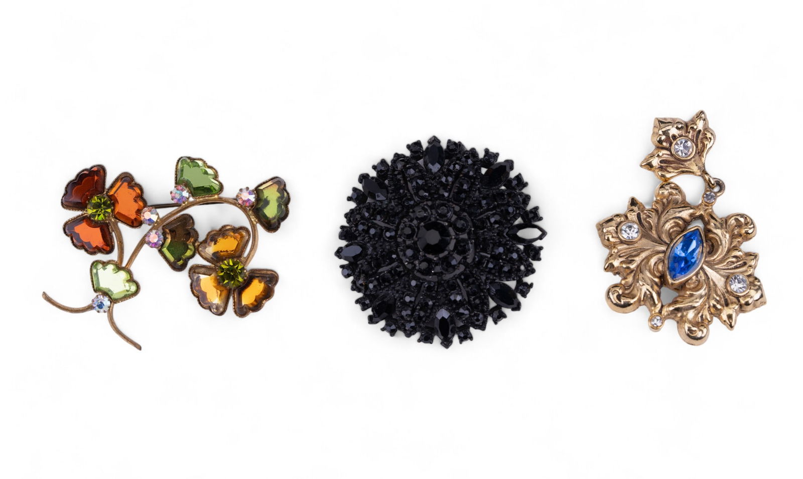 Weiss, A.J.C Vintage Rhinestone Brooches (1 of 6)