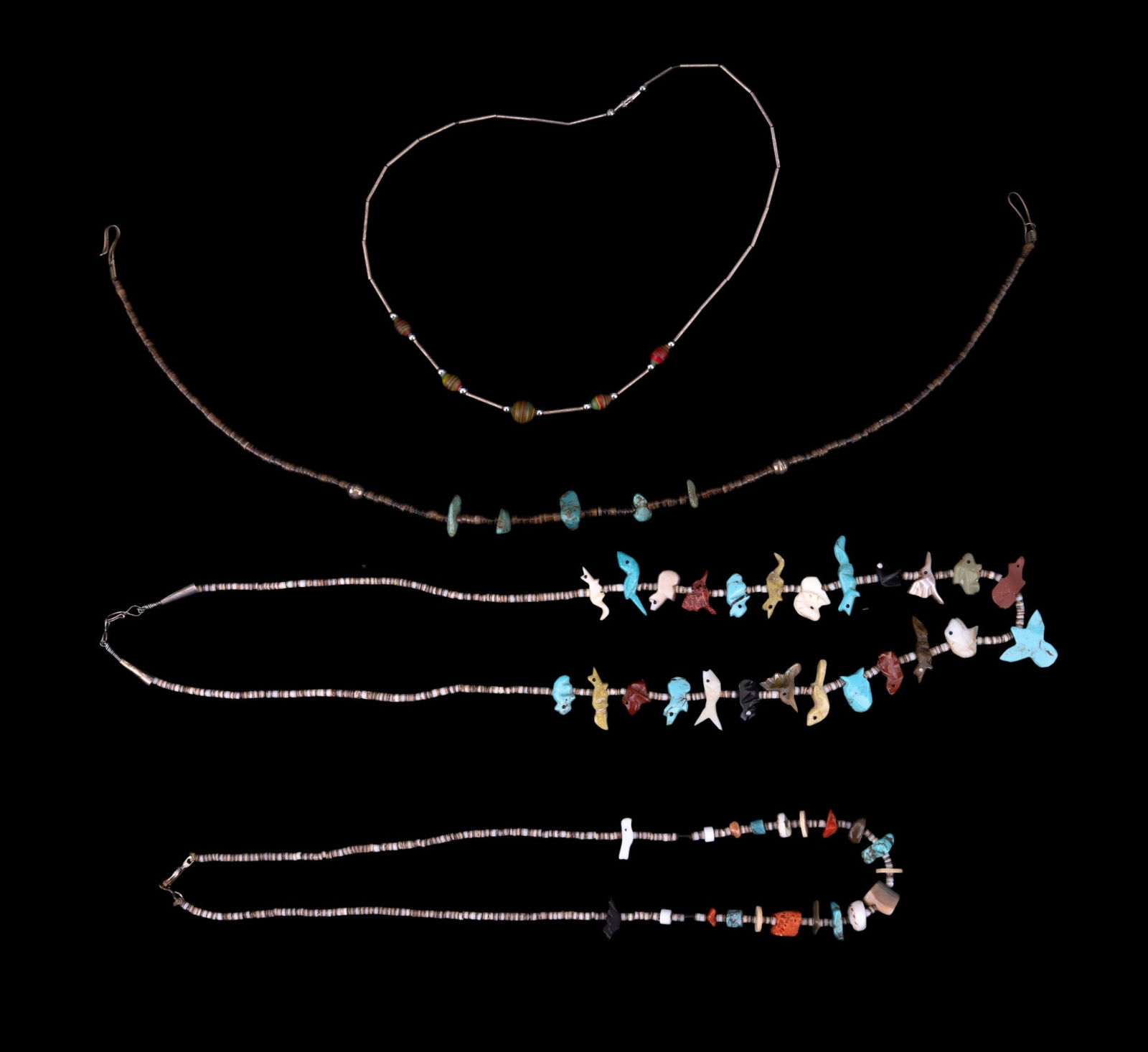 Vintage Turquoise Fetish & Carved Necklaces (1 of 8)