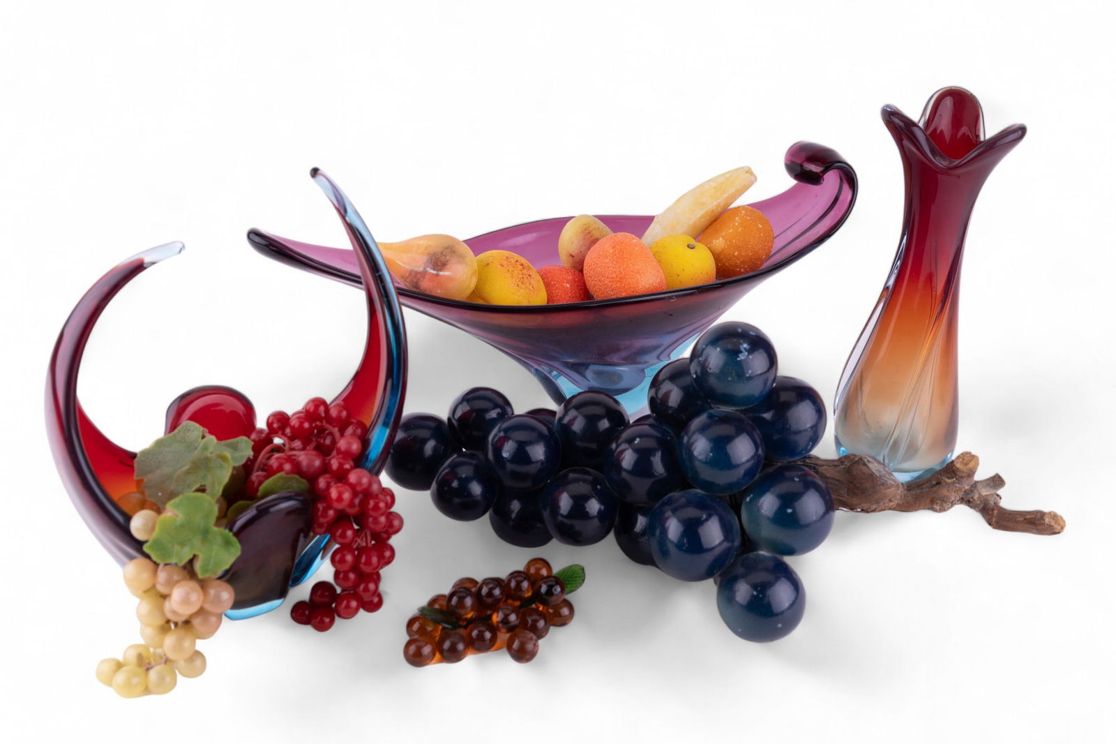 Murano-Style Glass & Ceramic Fruit Decor (1 of 10)