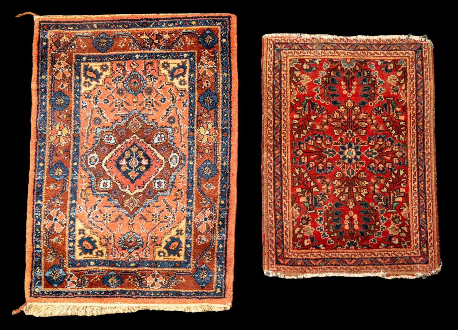 Semi-Antique Hand-Knotted Persian Mats (2) (1 of 15)