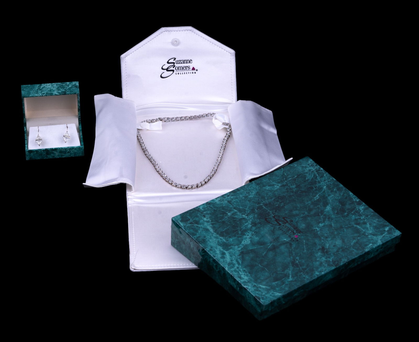 Sterling Suzanne Somers Necklace & Earrings NIB (1 of 12)