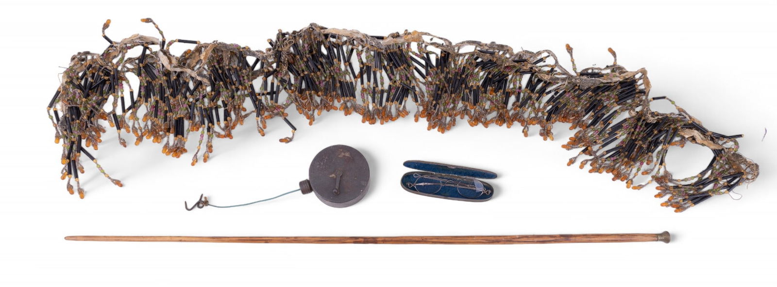 Antique Spectacles, Conductor's Baton, & Beads (1 of 10)