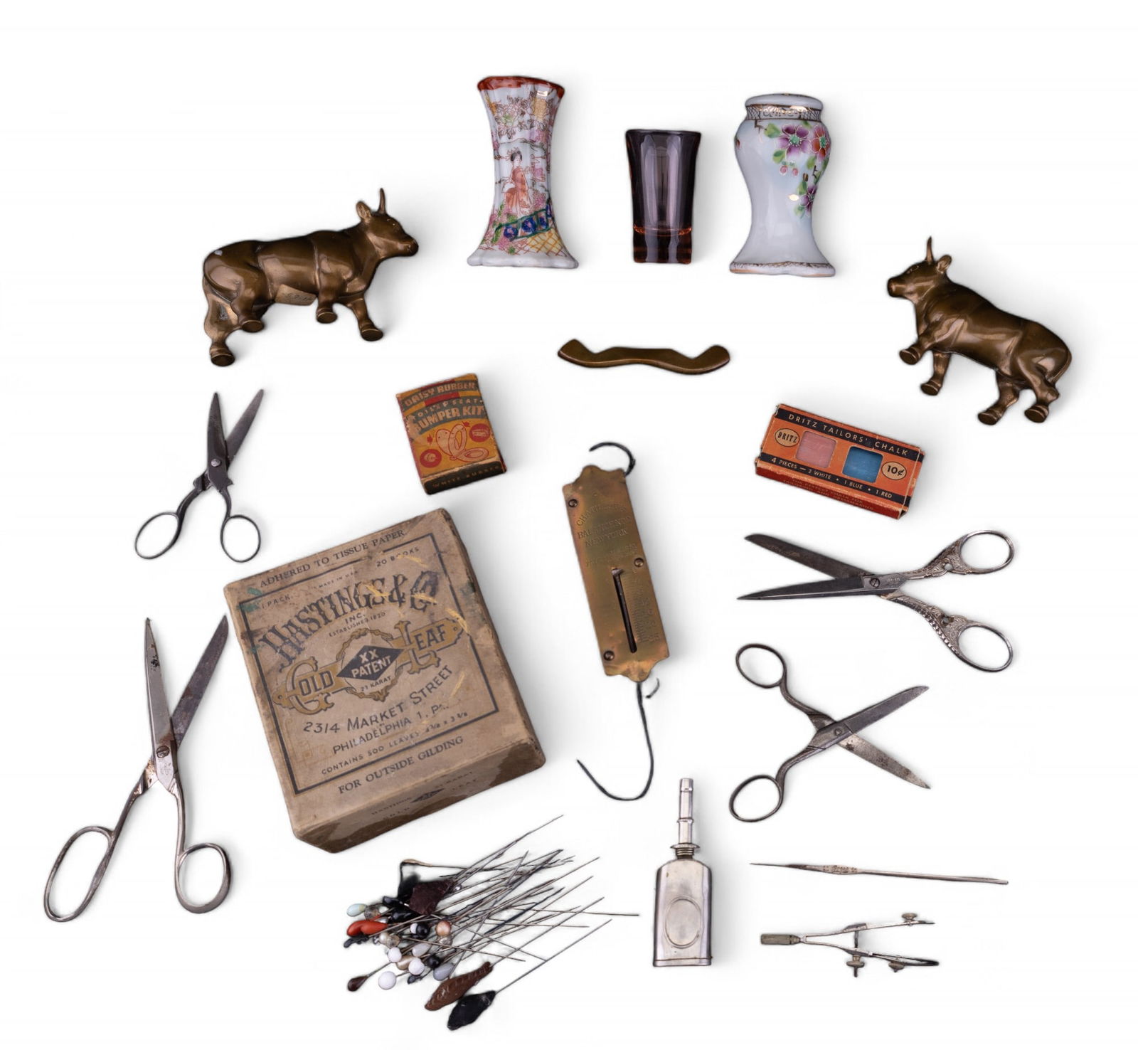 Antique Hat Pins, Sewing, Gold Leaf, & More (1 of 14)