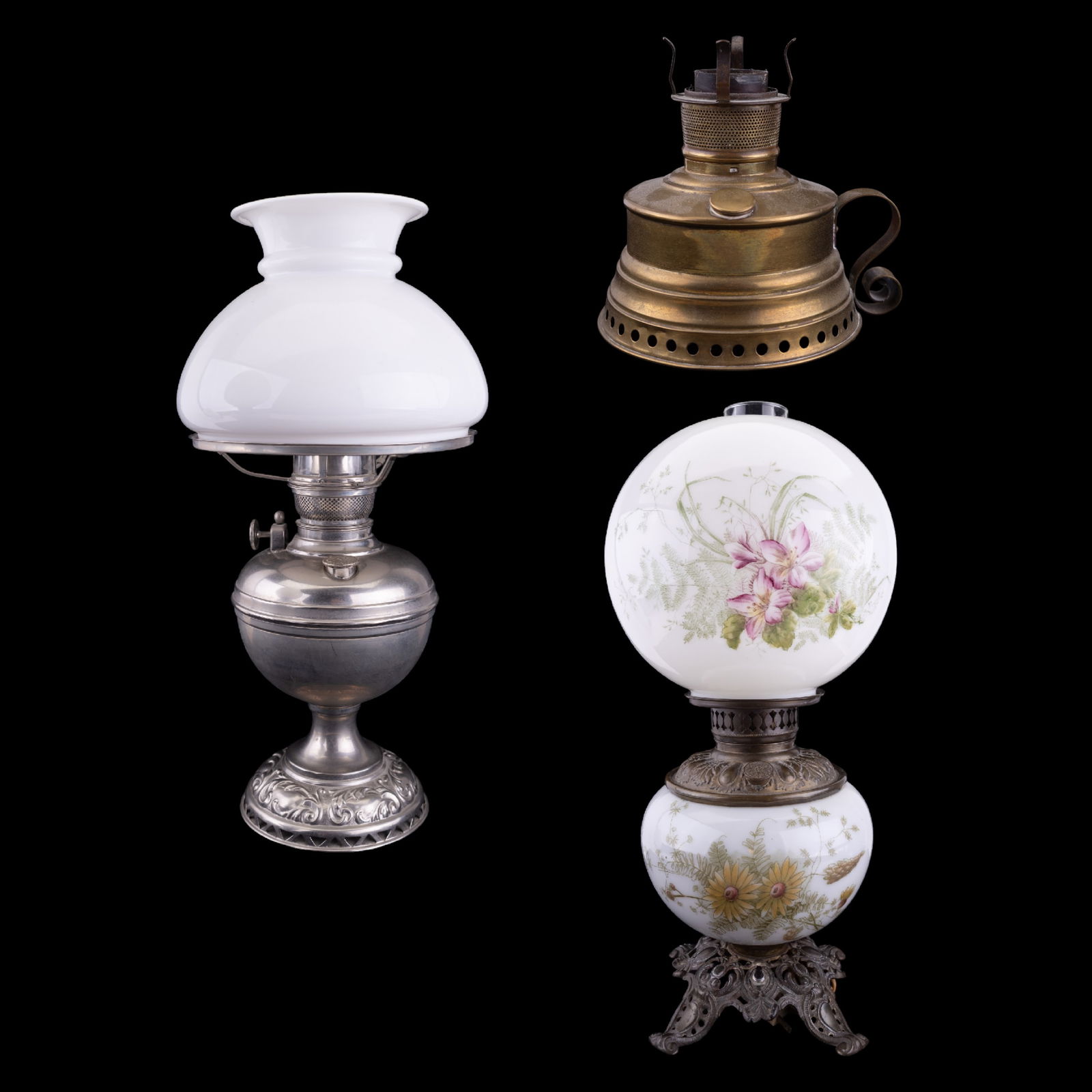 Antique Oil Lamps Original/Electrified (1 of 11)