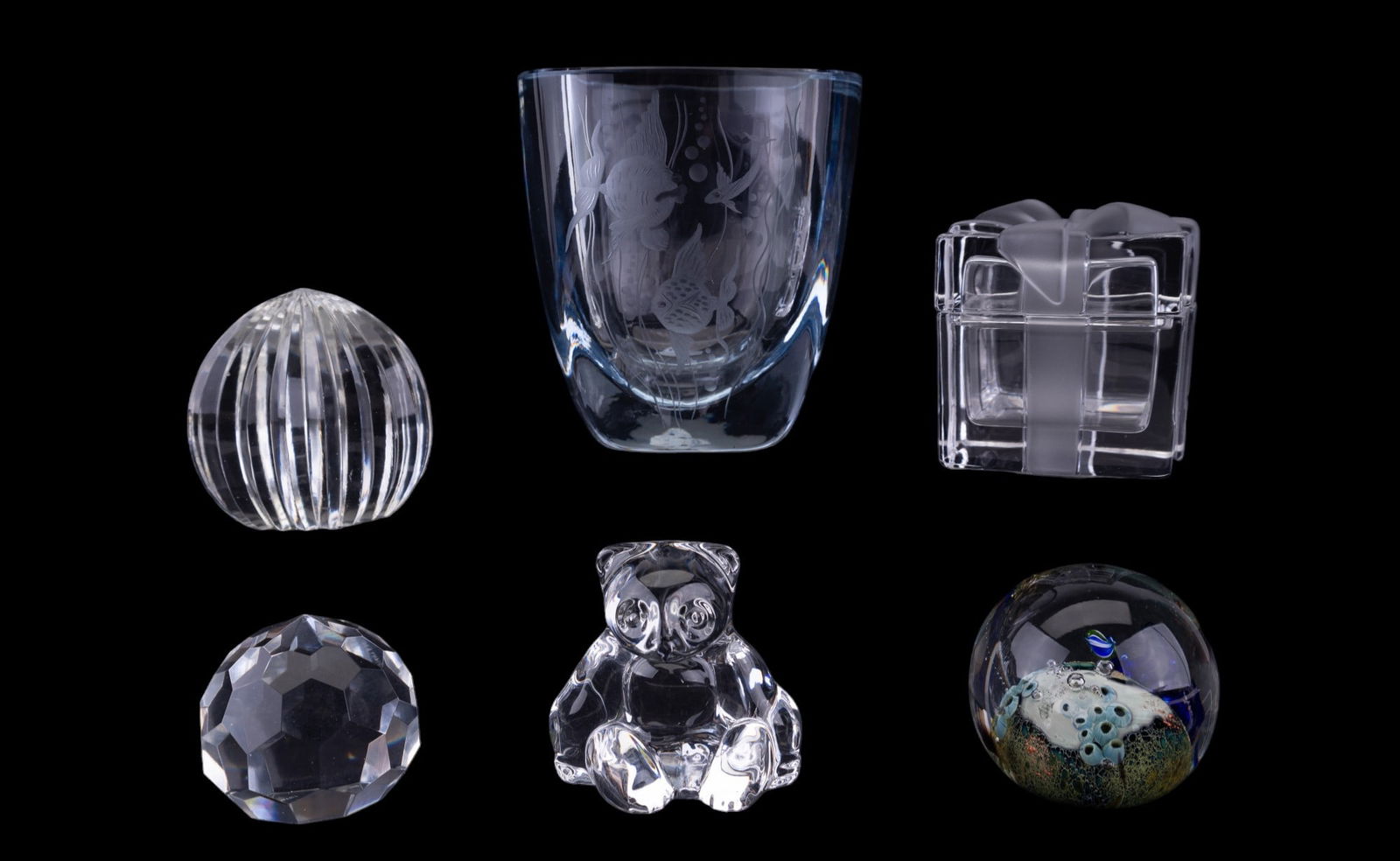 Glass Paperweights & Containers (1 of 17)