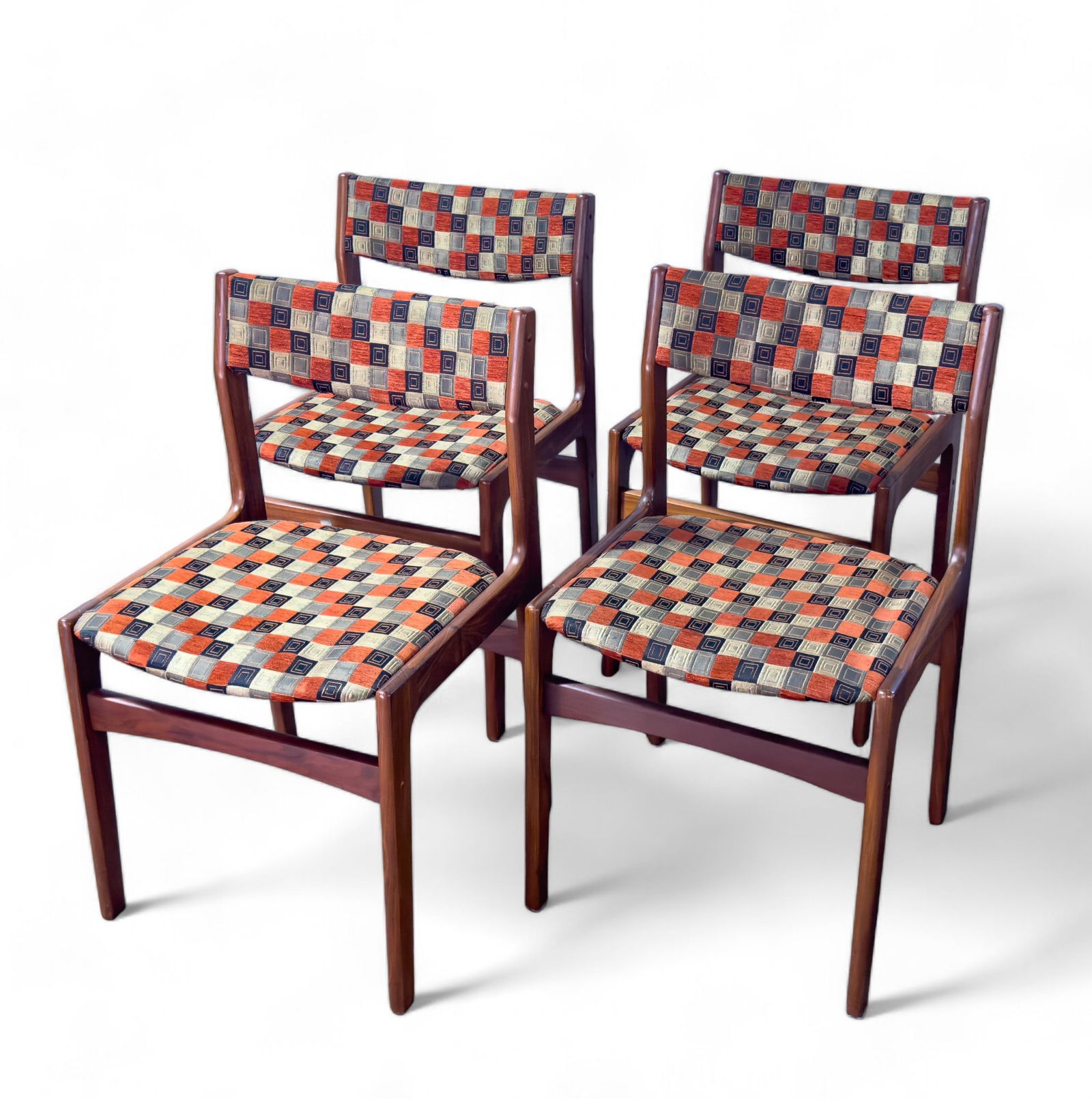 Mid Century Modern Upholstered Chairs (4) (1 of 7)