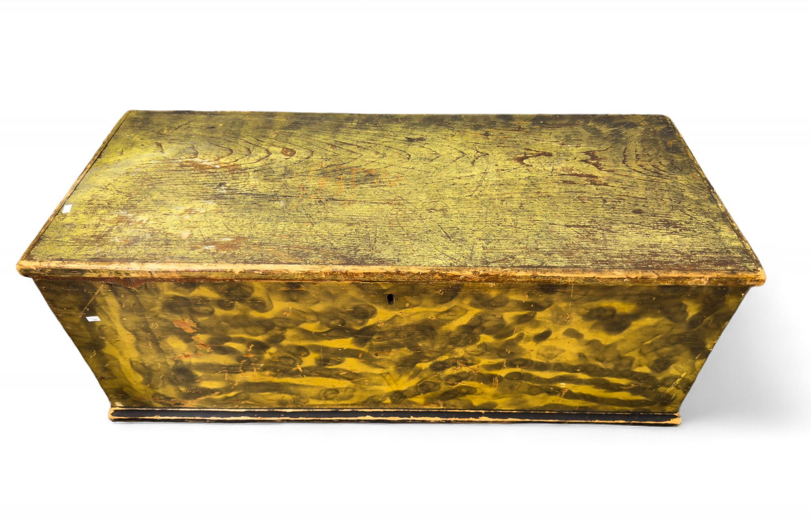19th C Wood Smoke-Decorated Blanket Chest (1 of 6)