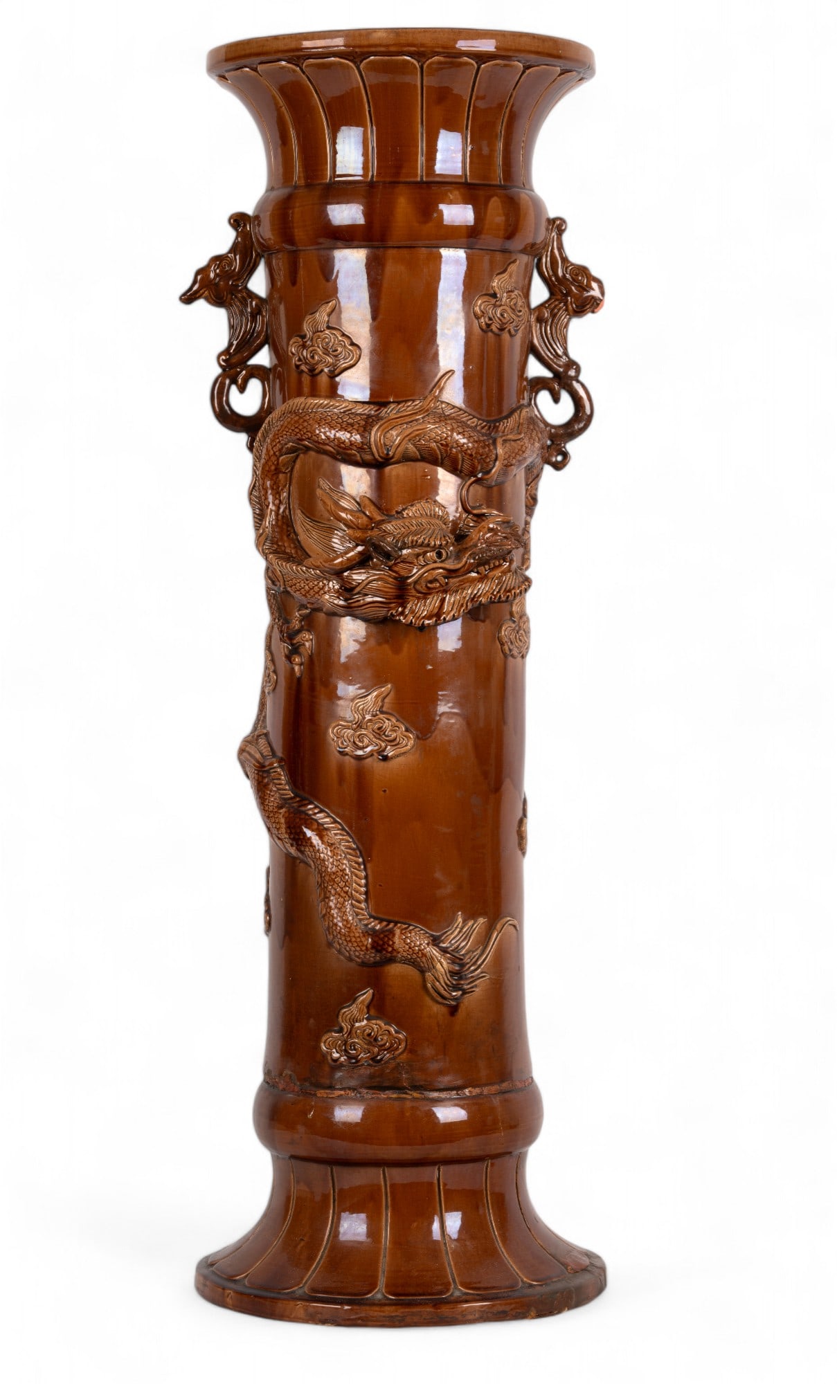 Japanese Ceramic Pillar w/ Dragons (1 of 14)