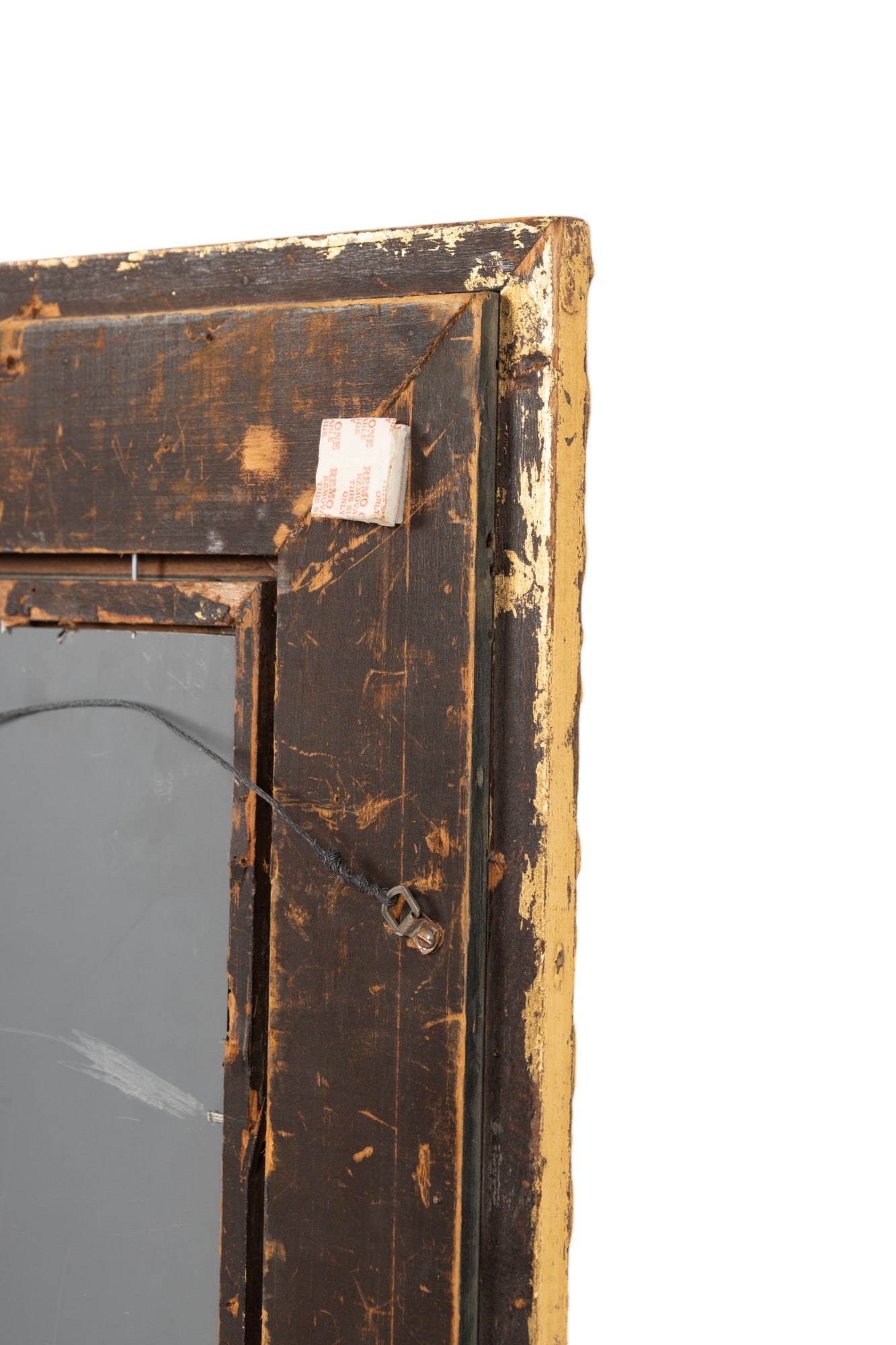 Antique / Art Deco Style Black & Gilded Mirror (1 of 5)