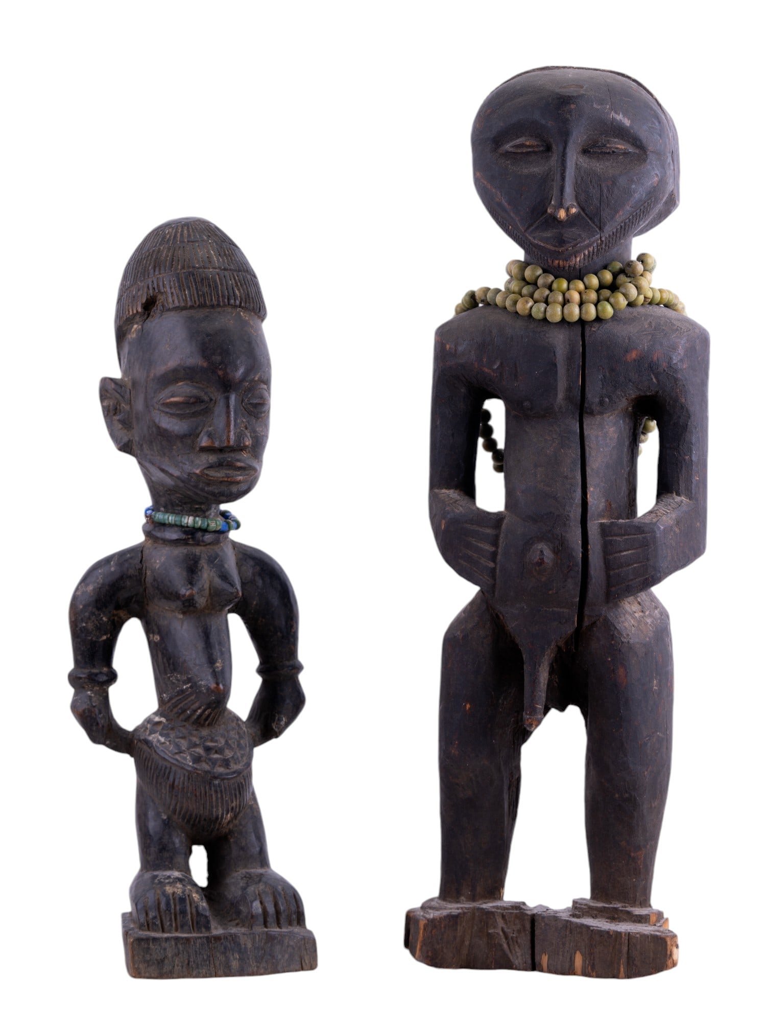 African Carved Figural Sculptures (2) (1 of 11)