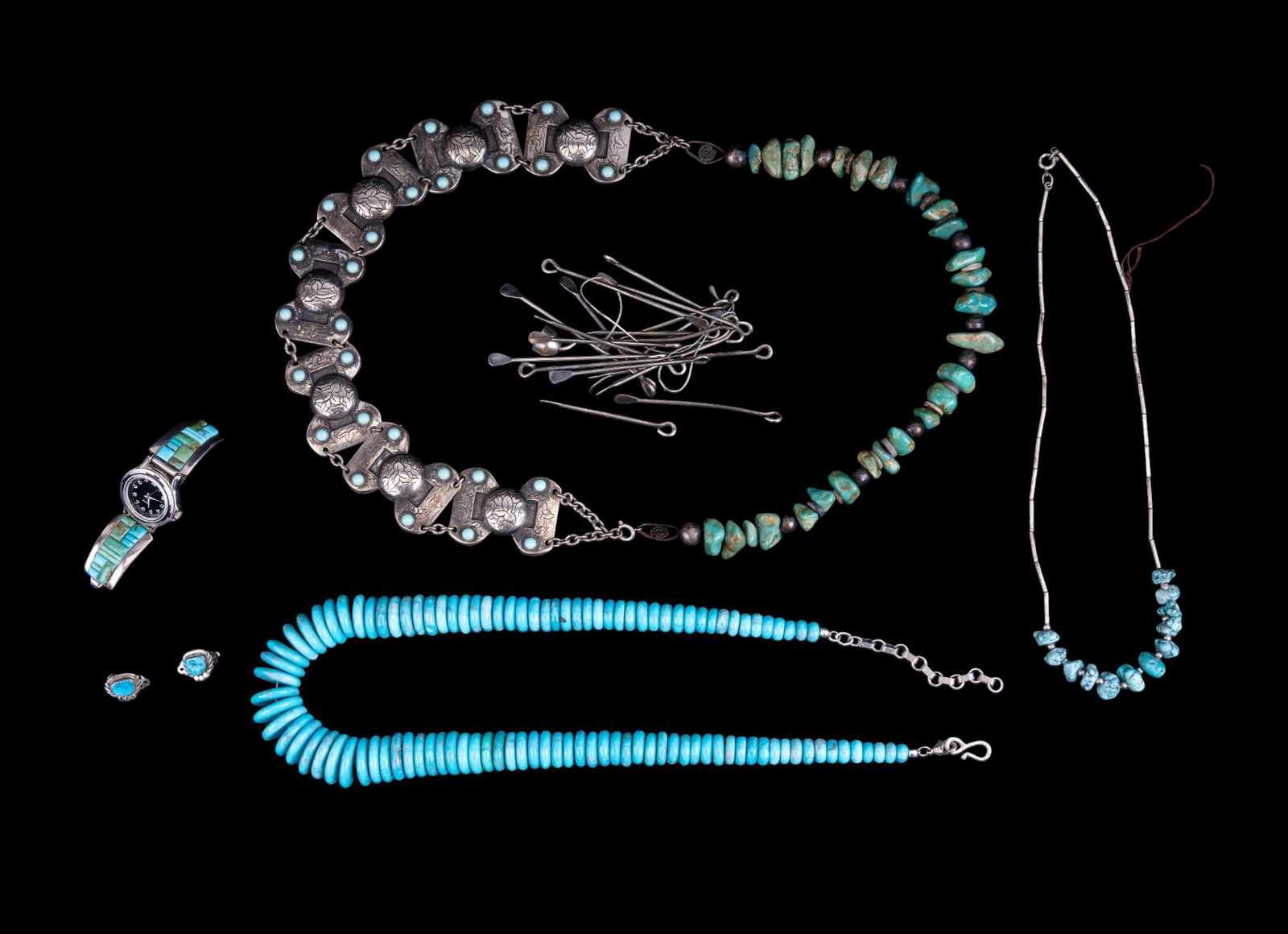 Native-Style Turquoise Necklaces, Sterling, & More (1 of 8)