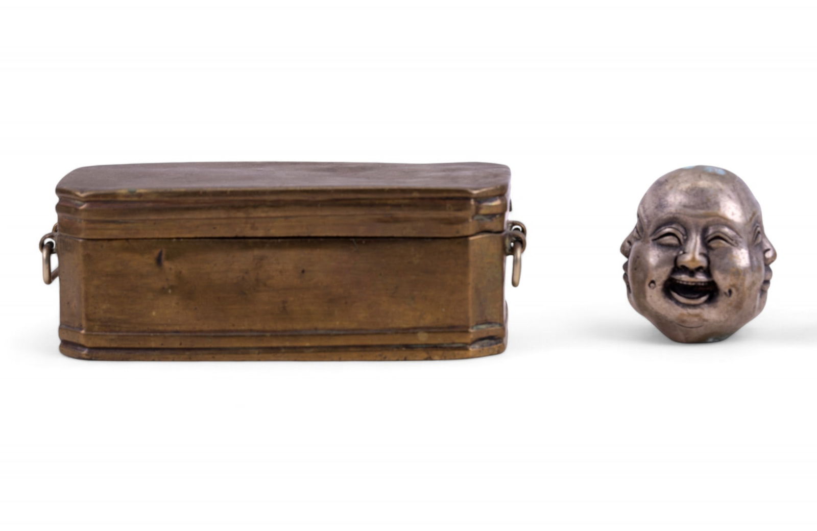 Multi-Face Budai Head & Brass Casket Box (1 of 11)