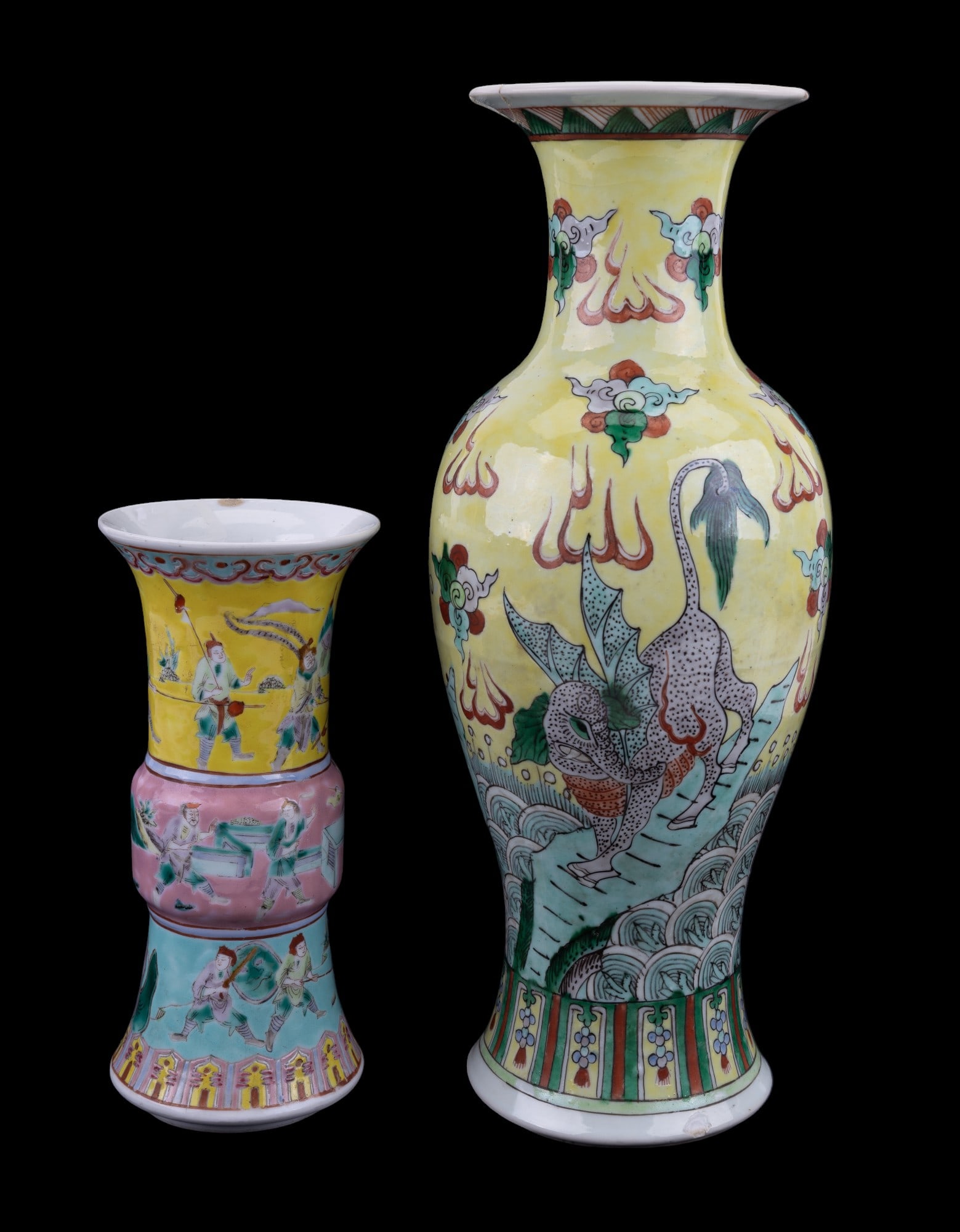 Antique Chinese Porcelain Vases & Gu Vase (1 of 19)