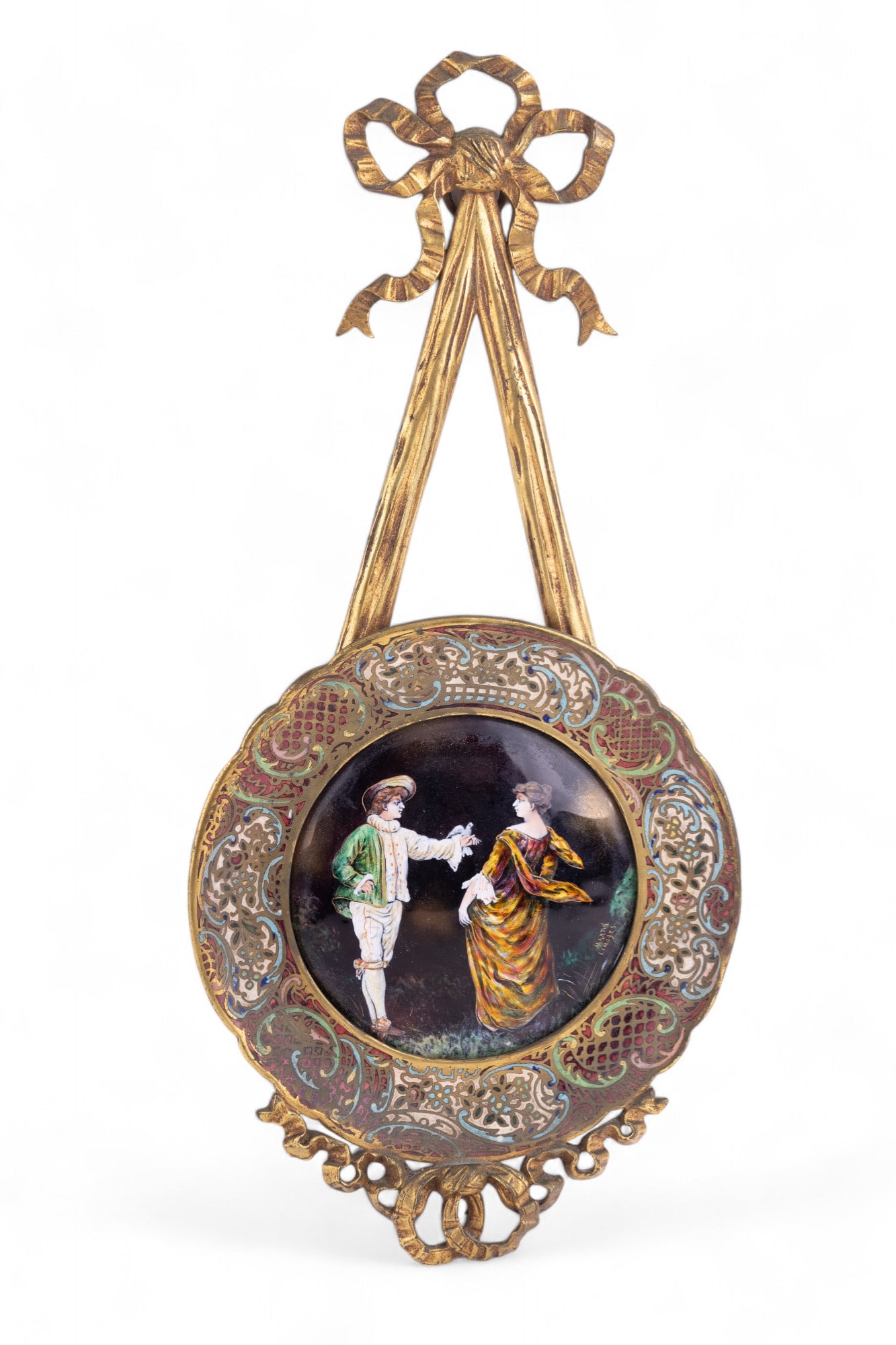 Martin Limoges Champleve Enamel Plaque Wall Accent (1 of 7)