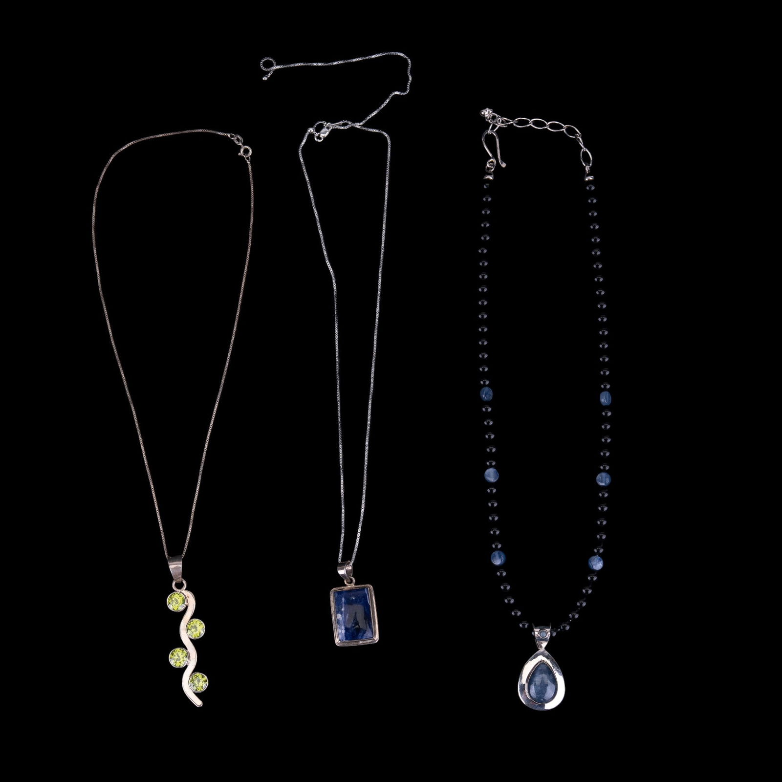 Sterling Labradorite Onyx Beaded Necklace, 2 Other (1 of 12)