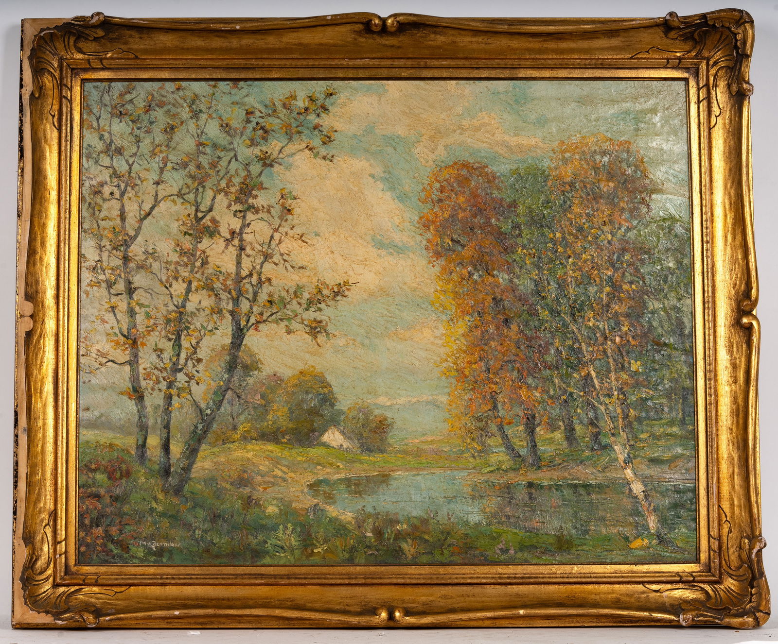 Paul Bettinger Oil Fall Landscape Painting (1 of 8)