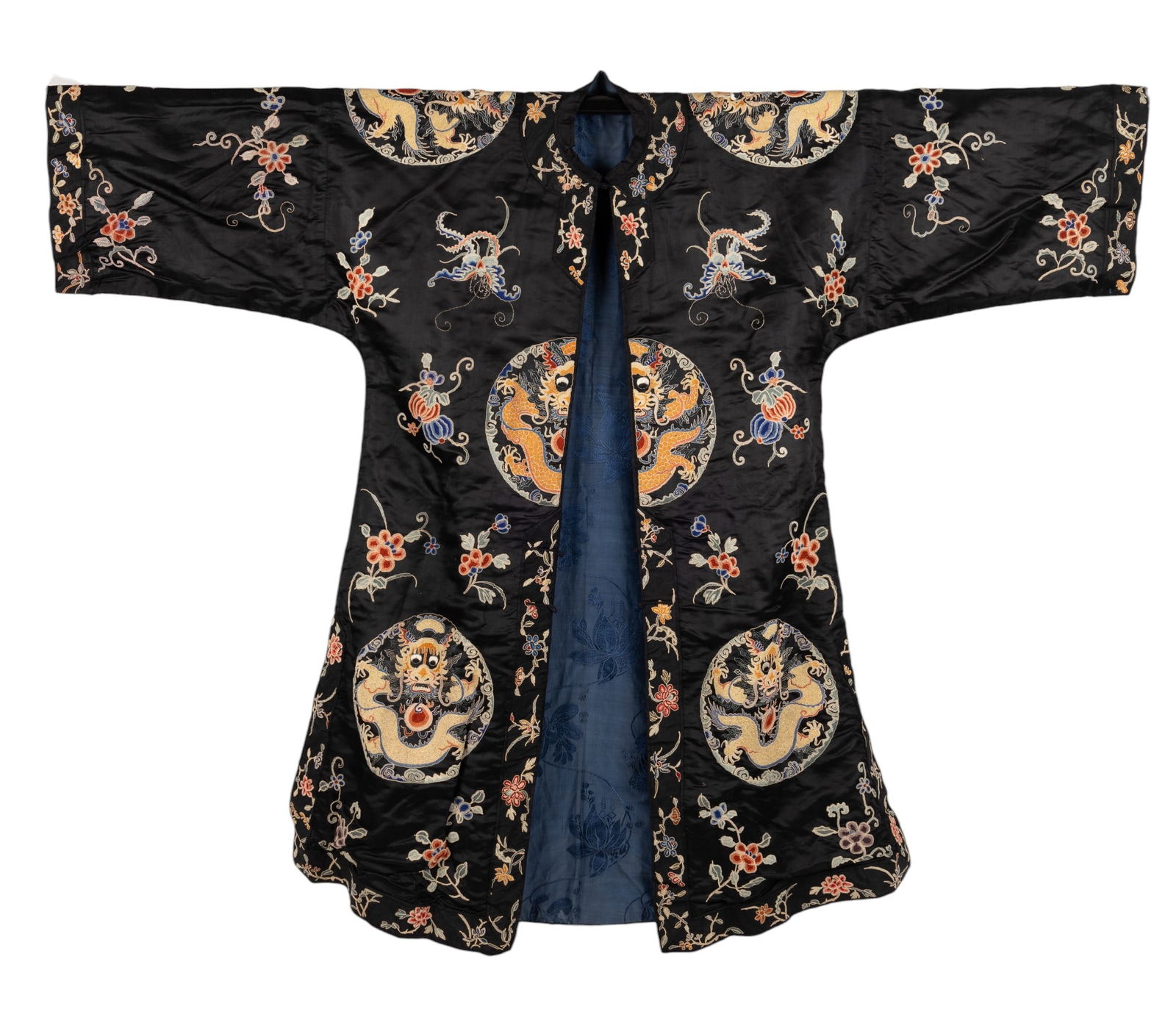 Antique Chinese Dragon Robe w/ Peking Knot (1 of 14)