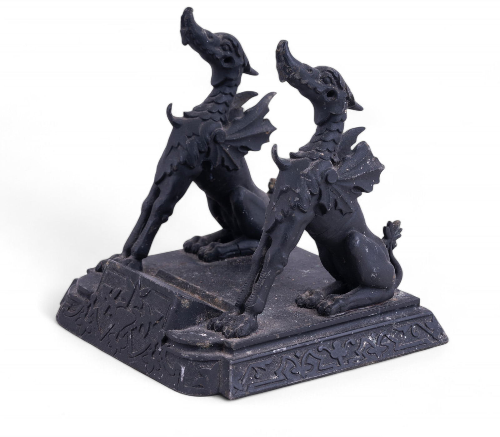Eastlake Cast Iron Griffin Pen & Card Rest (1 of 9)