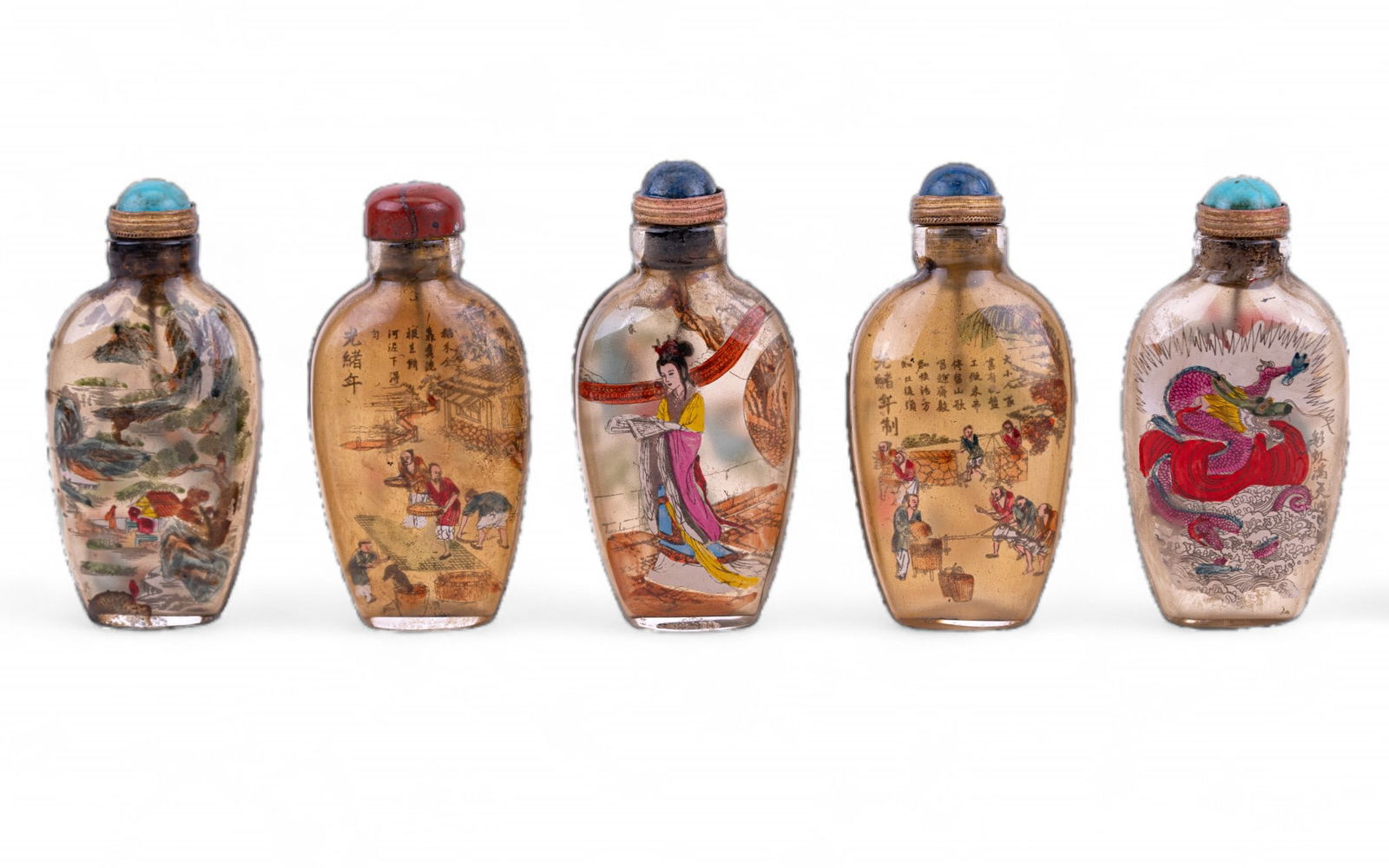 Chinese Inner Painted Glass Snuff Bottles (5) (1 of 8)