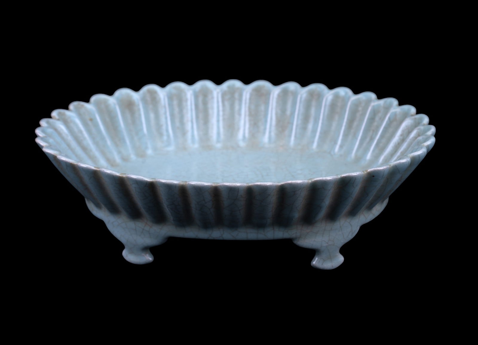 Ru Ware Song Dynasty Celadon Porcelain Bowl (1 of 8)