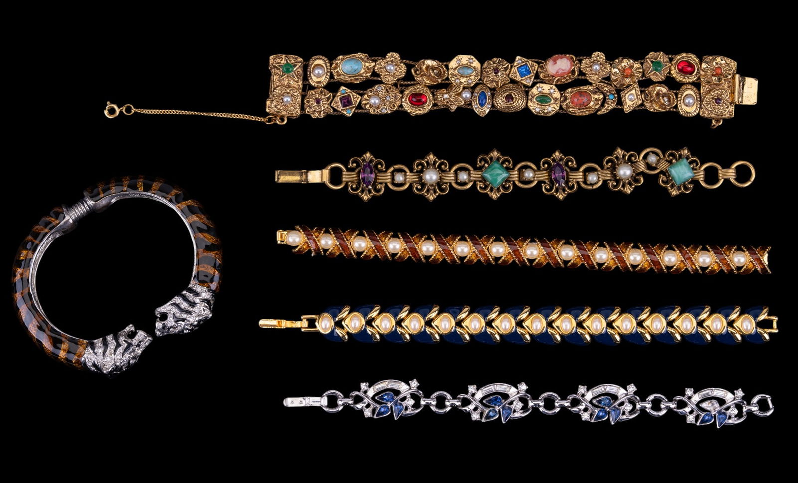 Trifari, Joan Rivers & Estate Bracelets (1 of 4)
