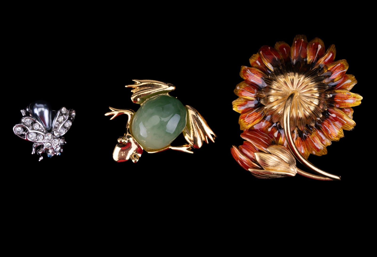 Frog, Bee, & Floral Joan Rivers Pins (1 of 8)