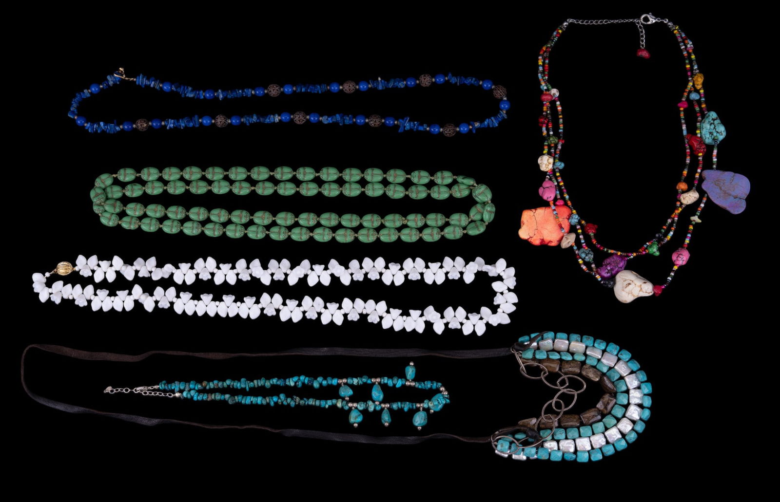 Art Deco Glass Necklace & More (1 of 14)