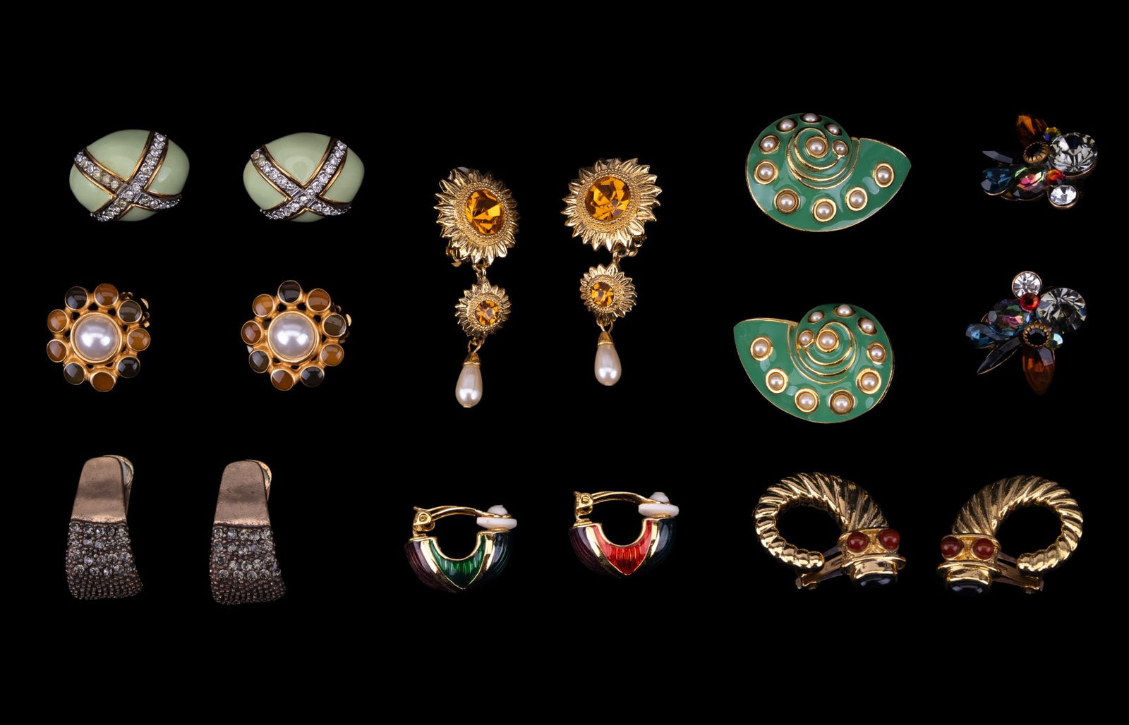 Bob Mackie, KJL, & Designer Earrings (1 of 9)