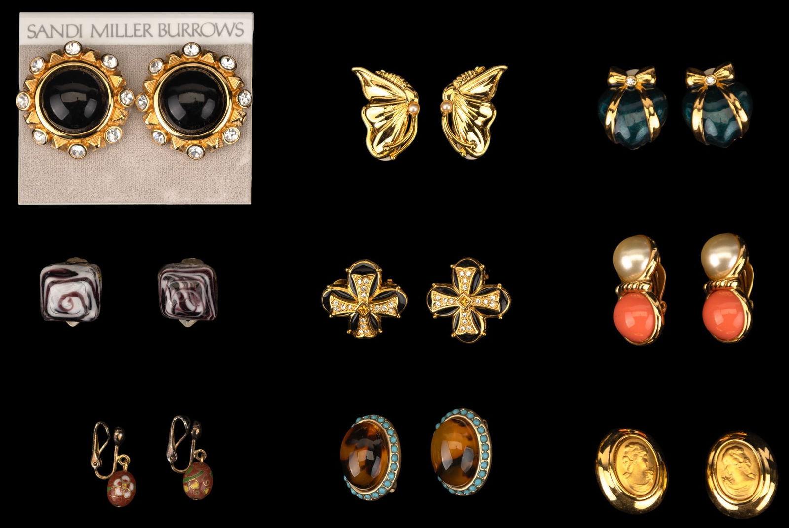 Vintage Designer Clip Earrings (1 of 9)