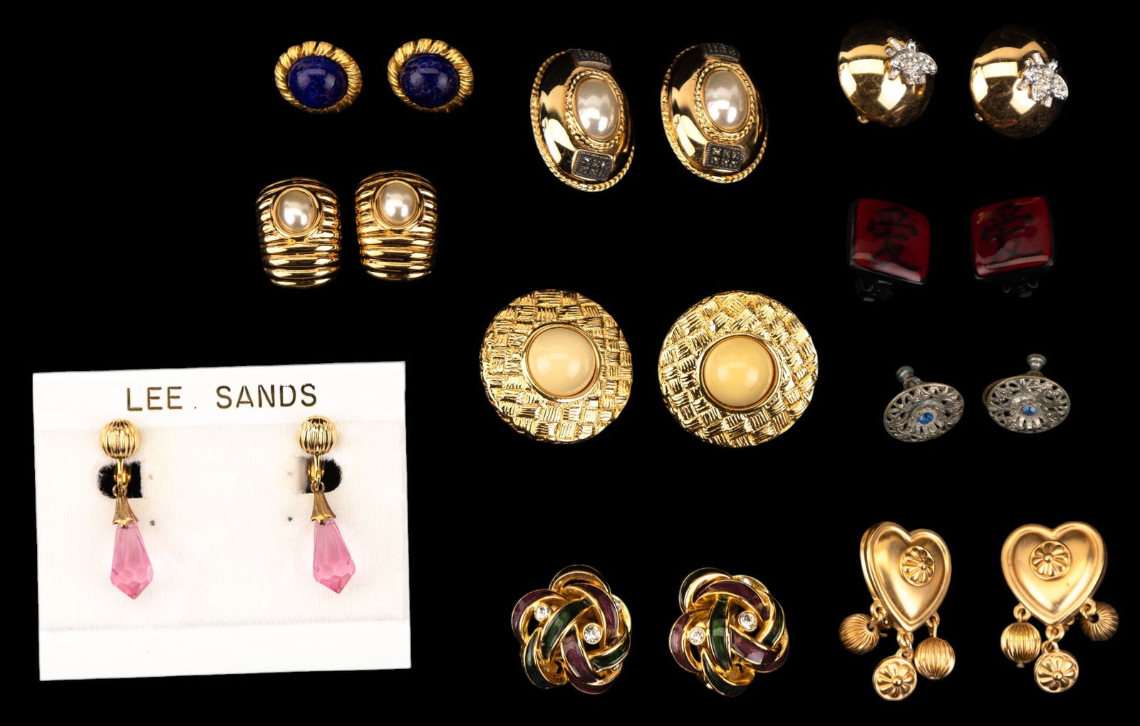 Vintage Clip Earrings (10 Pair) (1 of 7)